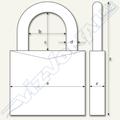 Vízmentes lakat (ABUS 718/40B) Vízmentes lakat (ABUS 718/40B)