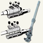 Gázkar hosszabbító, külmotorhoz Fix