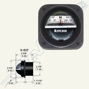 Ritchie compass (V-537W) Fehér