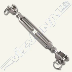 Kötélfeszítő, villás terminállal (spanner) M8 