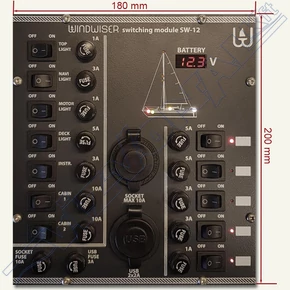Kapcsolótábla (WINDWISER SW-12)