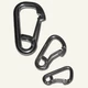Hajlított karabiner, torziós rugóval 6 mm
